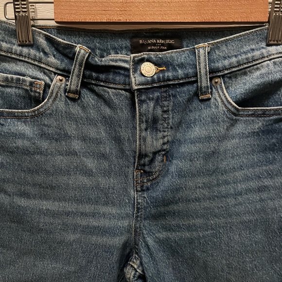 PRE-OWNED Banana Republic  Women's Slouch Jean- Cuffed Bottom - Petite 25/0 - Picture 4 of 6